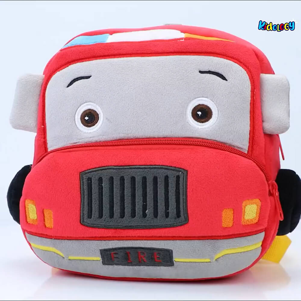Vivatra Fire Truck Plush Kids School Bag (Red) Price - Buy Online at ...