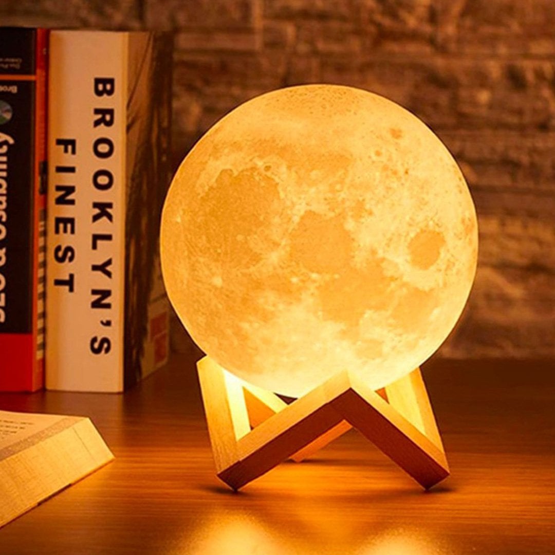 3D 7 Color Changing Moon Night LED 5 W Decorative Lamp - DesiDiya Price ...