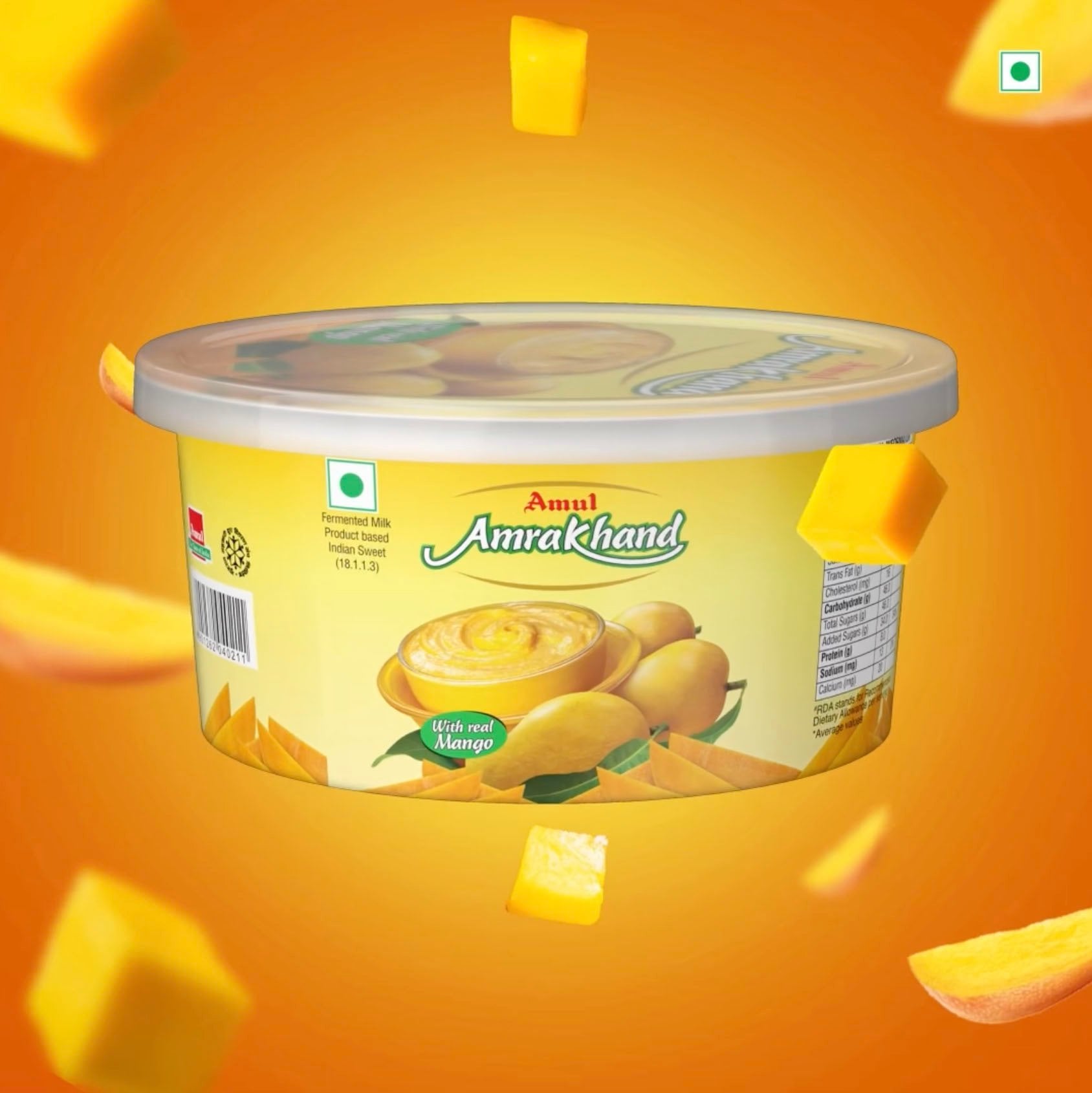 Amul Real Mango Amrakhand Price - Buy Online at ₹52 in India