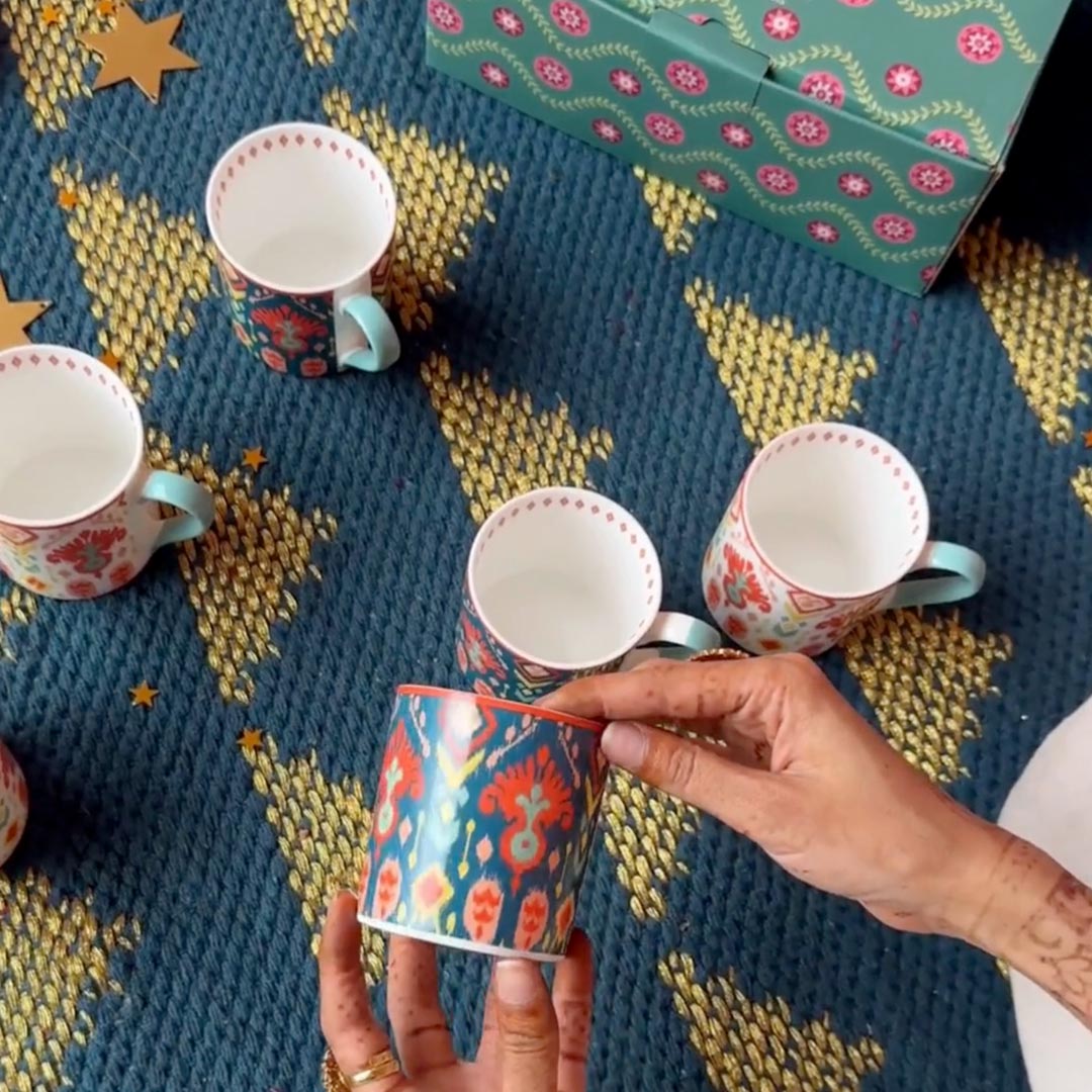 Chumbak Ikat Design Mug Set (Ceramic) Price - Buy Online at ₹1099 in India